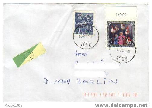 Österreich / Austria - Umschlag Echt Gelaufen / Cover Used (0993) - Briefe U. Dokumente