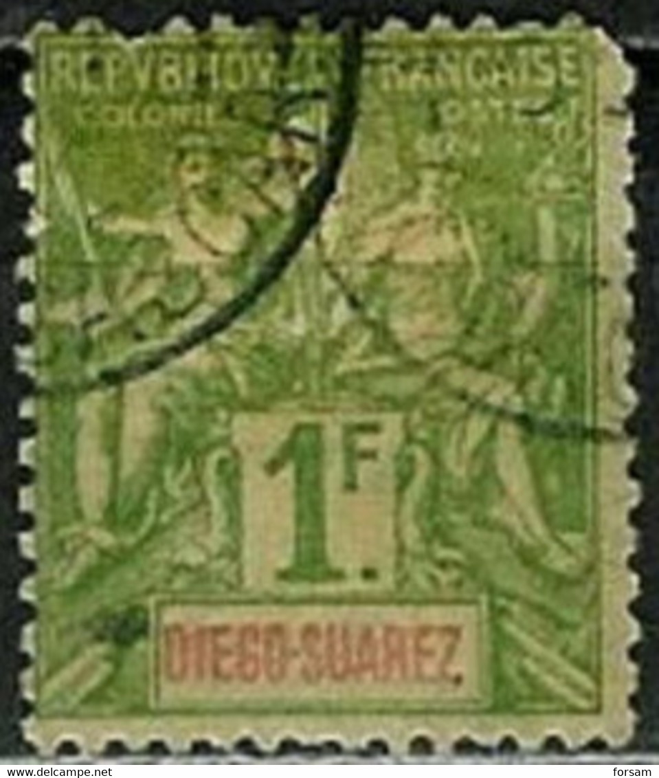 DIEGO-SUAREZ..1894..Michel # 50...used...MiCV - 20 Euro. - Gebruikt