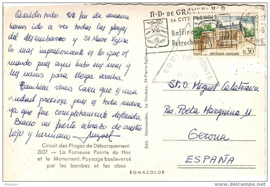 Postal 1960 POINTE DU HOC (Seine) - Covers & Documents
