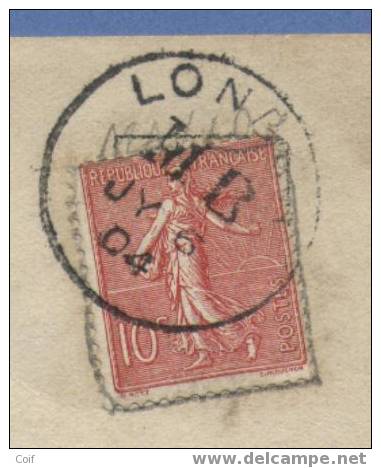 129 Op Kaart, Ontwaard Met Cirkelstempel  LONDON MB / JY 6 04 !!!!!!!!!!!!!!!!!!!!!!!!!!!!! - 1903-60 Sower - Ligned