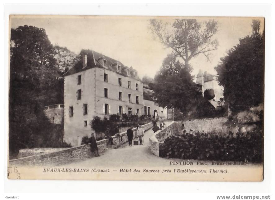 CPA---23---Evaux Les Bains ----HOTEL DES SOURCES - Evaux Les Bains