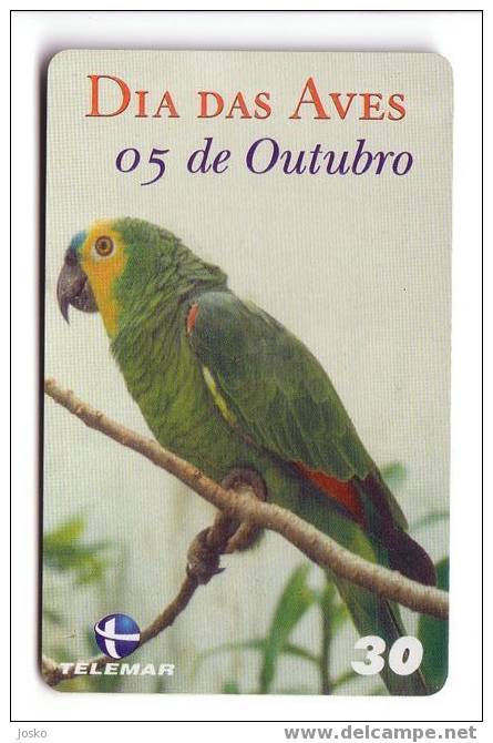 PARROTS - Brazil Old Rare Card * Parrot Perroquet Papagei Papageien Perroquets Pappagallo Papagaio Loro Pappagalli Loros - Brésil