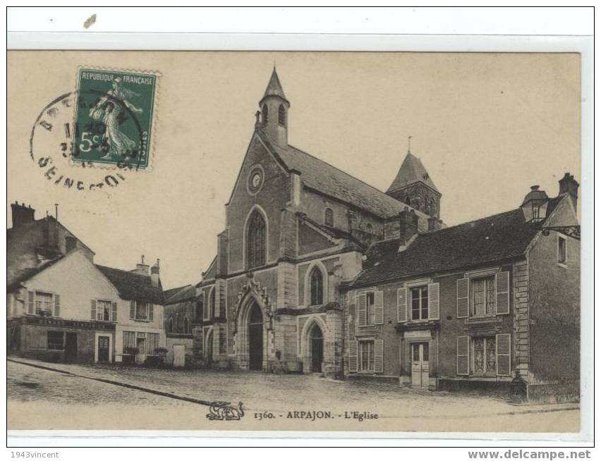 C 1248 - ARPAJON - L´église - 1360 - Belle CPA Trés Rare - - Arpajon