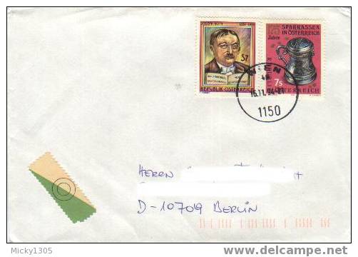 Österreich / Austria - Umschlag Echt Gelaufen / Cover Used (1069) - Briefe U. Dokumente