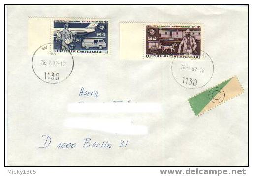 Österreich / Austria - Umschlag Echt Gelaufen / Cover Used (1072) - Cartas & Documentos