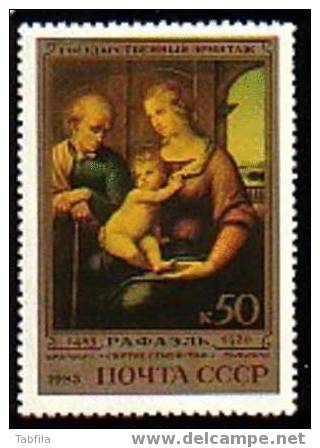 RUSSIE - 1983 - La Saint Familie - Rafael - 1v ** - Madonna