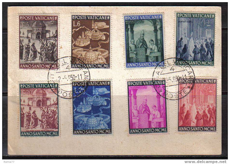 1219 - VATICANO , INTERO DEL 2/5/1950. AL RETRO L'ANNO SANTO - Storia Postale