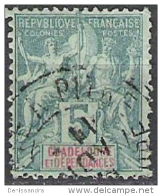 Guadeloupe 1892 Michel 30 O Cote (2004) 1.50 Euro Paix Et Commerce Cachet Rond - Used Stamps