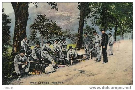 Armée Suisse  La Soupe - Weltkrieg 1914-18