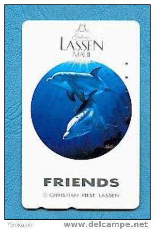 ( 486 ) - DAUPHIN - ( Carte Japonnaise / Christian Riese Lassen  ) - *** BE *** - Voir Scan - - Dolphins