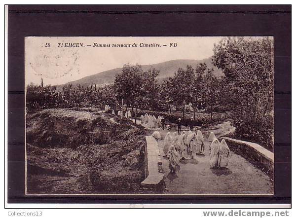 ALGERIE - Tlemcen - Femmes Revenant Du Cimetiere - Tlemcen