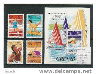 Grenada OS 1988 - Yv. 1365/68 + Blok 160 Postfris/neuf/MNH - Estate 1988: Seul