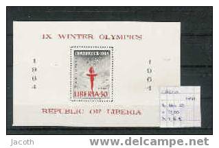 Liberia OS 1964 - Yv. Blok 28 Postfris/neuf/MNH - Invierno 1964: Innsbruck