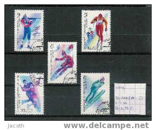 USSR OS 1988 - Yv. 5474/78 Gest./obl./used - Hiver 1988: Calgary