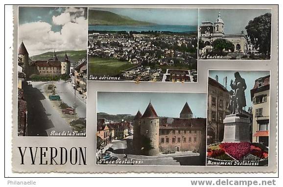 YVERDON Multi Vues Cpsm - Yverdon-les-Bains 