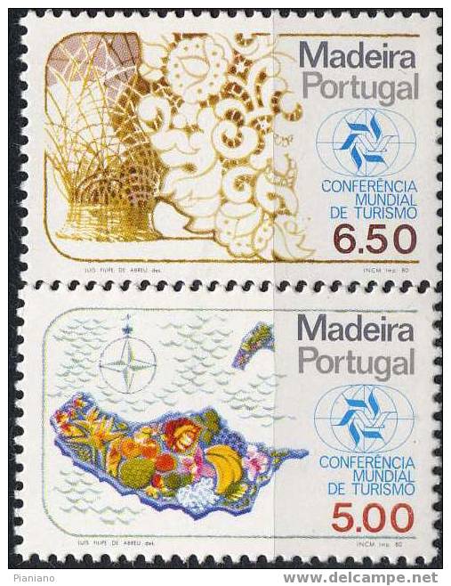 PIA - MADEIRA - 1980 - Conférence Mondiale Du Tourisme - (Yv 69-74) - Madeira