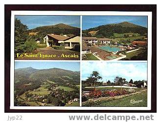 Jolie CP Pyrénées Atlantiques 64 Multivue Ascain Le Saint Ignace Village Vacances Piscine Jardins - Neuve - Arthez De Bearn