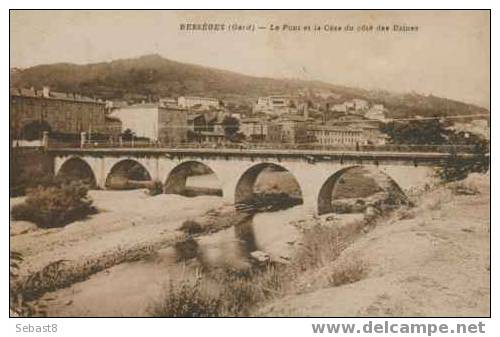 BESSEGES LE PONT ET LA CEZE DU COTE DES USINES - Bessèges