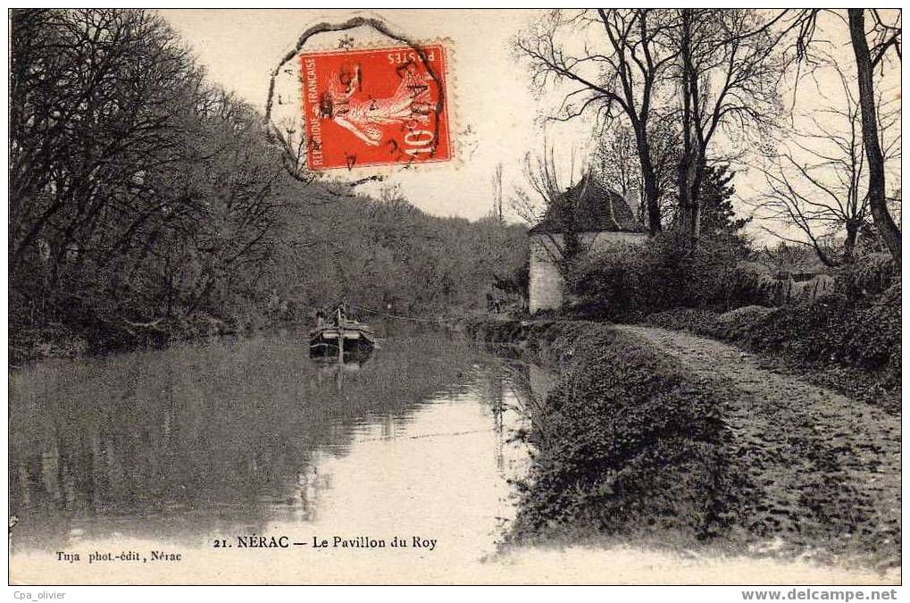 47 NERAC Pavillon Du Roy, Péniche, Ed Tuja 21, 1915 - Nerac