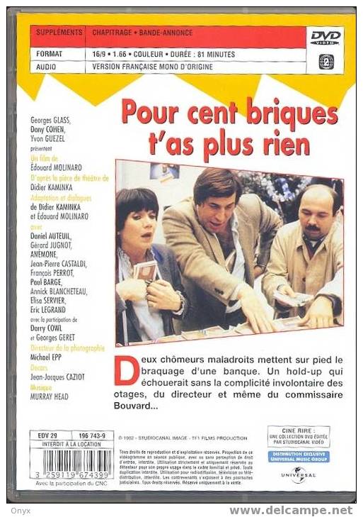 POUR CENT BRIQUES T´AS PLUS RIEN - Cómedia