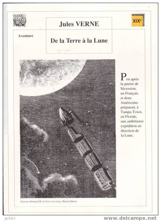 Fiche De Lecture Sur "De La Terre à La Lune" De Jules Verne - Fiches Didactiques
