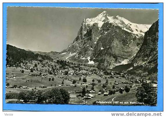 Grindelwald Mit Wetterhorn. Affranchie De WURTEN En 1952. Suisse - Grindelwald