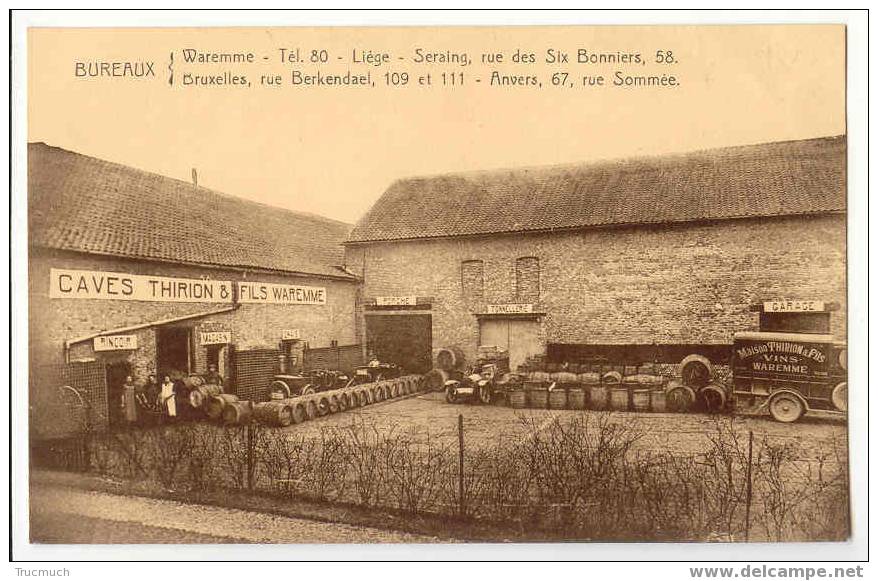 6889 - WAREMME - Caves THIRION Et Fils  *vins*camion* - Borgworm