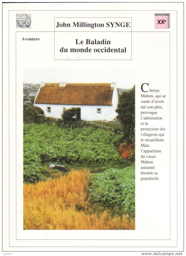 Fiche De Lecture Sur "Le Baladin Du Monde Occidental" De John Millington Synge - Fichas Didácticas