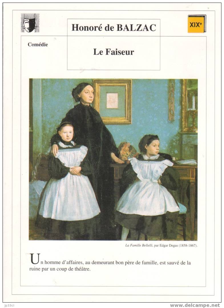 Fiche De Lecture Sur "Le Faiseur" De Balzac - Learning Cards