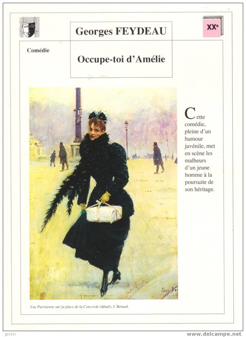 Fiche De Lecture Sur "Occupe-toi D'Amélie", De Georges Feydeau - Fiches Didactiques