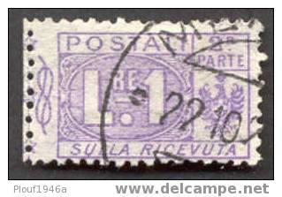 Pays : 247,02 (Italie : Victor-Emmanuel III)  Yvert Et Tellier N°: CP  12 (o) Moitié Droite - Postal Parcels