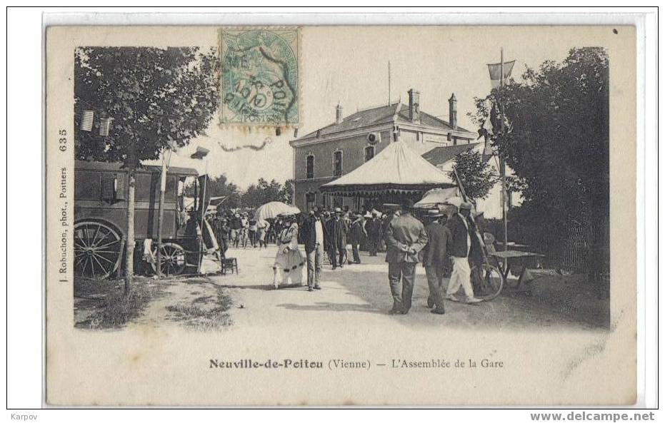 CPA ANIMEE - NEUVILLE DE POITOU - Neuville En Poitou