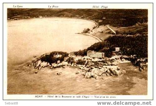 CARTE PUBLICITAIRE HOTEL DE LA BAUMETTE AGAY - Antheor