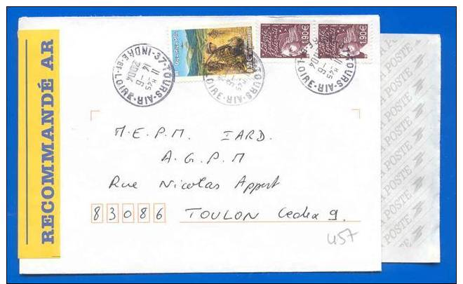 Lettre Recommandée - TOURS AIR (457) - 1961-....