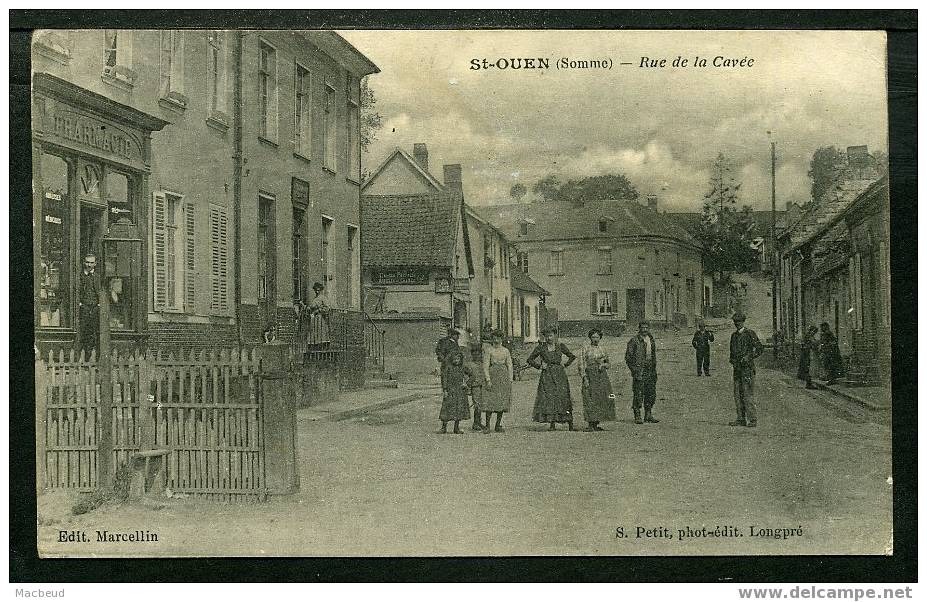 80 - SAINT OUEN - Rue De La Cavé - BELLE ANIMATION - Saint Ouen