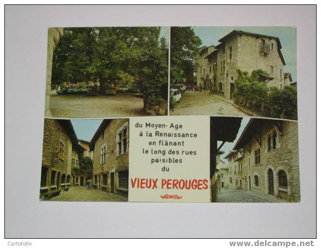 (111) --1-- Une Carte Postale Sur Perouges Cité Médiévale - Pérouges