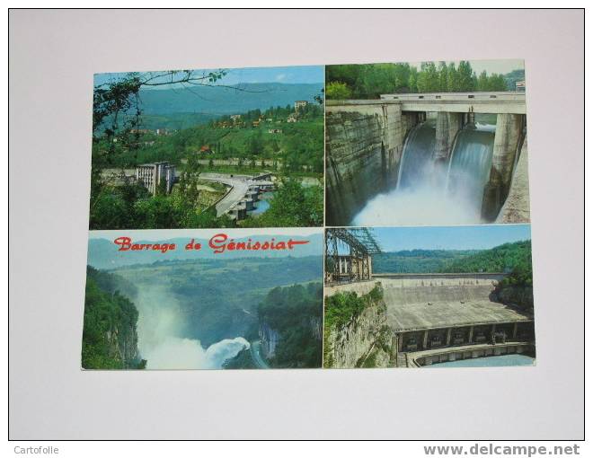 (111) --1-- Une Carte Postale Sur Le Barrage De Genissiat - Génissiat