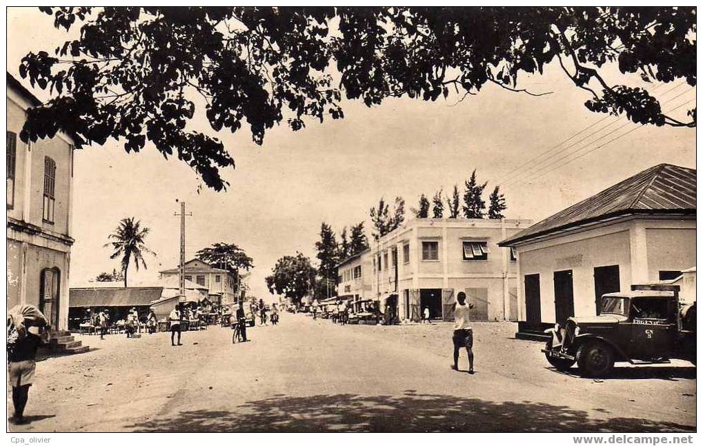 DAHOMEY Cotonou, Rue Commercante, Animée, CPSM, Ed Glatigny 33-491, 195? - Dahomey