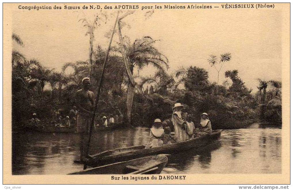 DAHOMEY Pirogues Sur Les Lagunes, Congrégation Des Soeurs De ND Des Apotres Pour Les Missions Africaines, Ed ?, 193? - Dahome