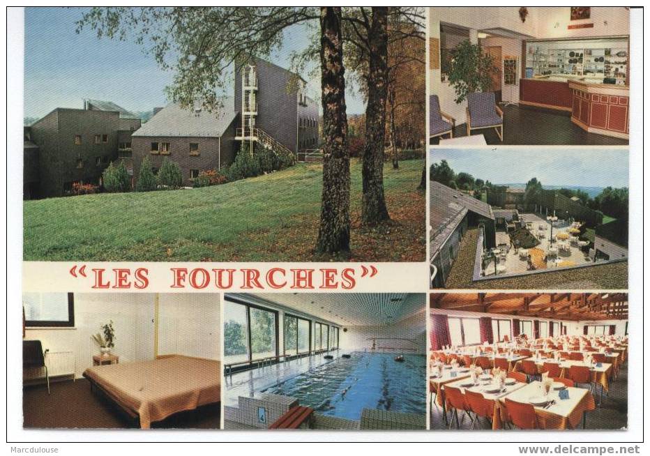 Herbeumont-sur-Semois. "Les Fourches". Loisirs Et Vacances. 6 Vues: Piscine, Chambre, Bar, Restaurant. Zwembad, Kamer. - Herbeumont