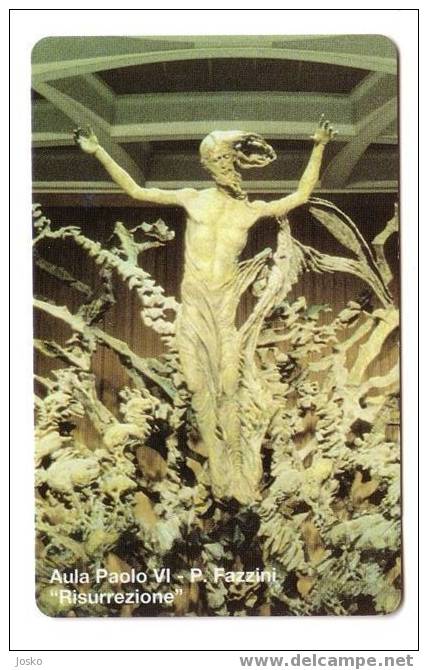 VATICAN SCV 20  ( Mint Card - Lire 10.000 ) **  AULA PAOLO VI - P.Fazzini  - Religione - Sculpture - Vatikan