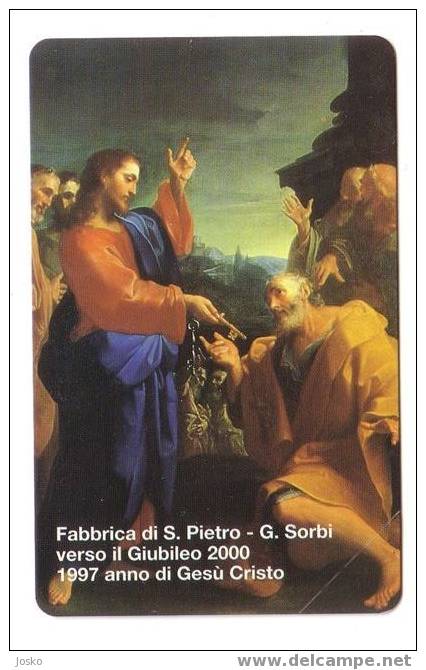 VATICAN SCV 26  ( Mint Card - Lire 10.000 ) **  Fabbrica Di S.Pietro - G.Sorbi - Religione Painting - Vatikan
