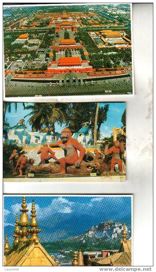 6 X Carte Postale D´Asie - 6 Asian Postcard - China - Singapour - India - Sonstige & Ohne Zuordnung