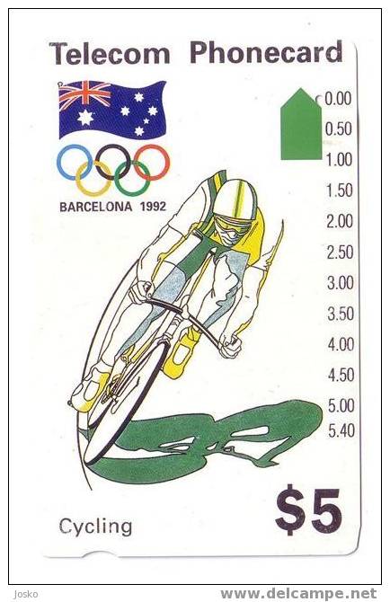 CYCLING - Olympic Games Barcelona 1992 ( Australia ) Cyclisme Velo Cycle Bycicle Bike Ciclismo - Little Bend Card - Australië