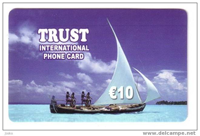 Boat – Sailing Ship - Navire A Voile - Voilier - Segelschiff - Voiliers Ships - International Prepaid Card Trust - Boats