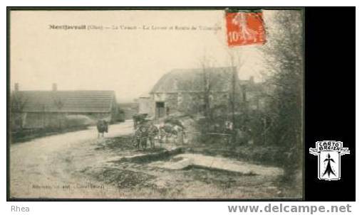 60 Montjavoult - Montjavoult (Oise) - Le Vouast -Le Lavoir Et Route De Valécourt -  Cpa Rhea D60D  K60143K  C60420C - Montjavoult