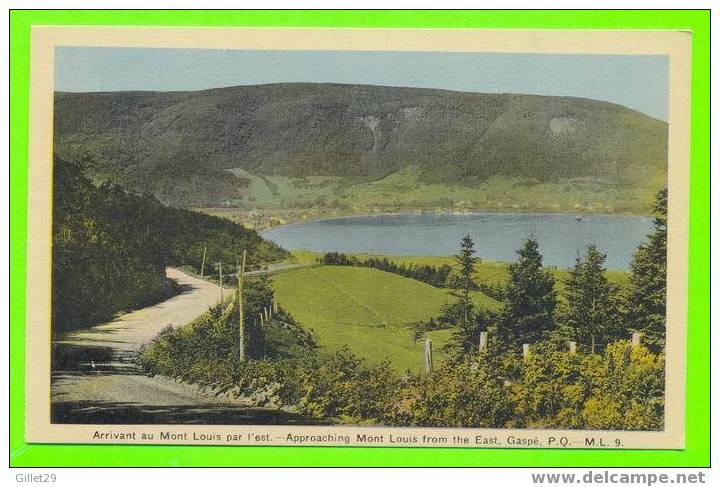 GASPÉ, QUÉBEC - ARRIVANT À MONT LOUIS PAR L'EST - PUB. BY H.V. HENDERSON - - Gaspé