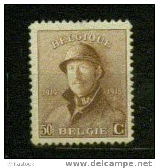 BELGIQUE Nº 174 * - 1919-1920 Behelmter König