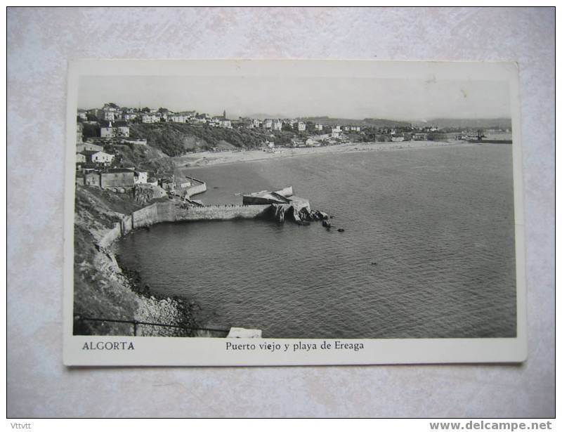 Algorta : Puerto Viejo Y Playa De Ereaga. - Vizcaya (Bilbao)