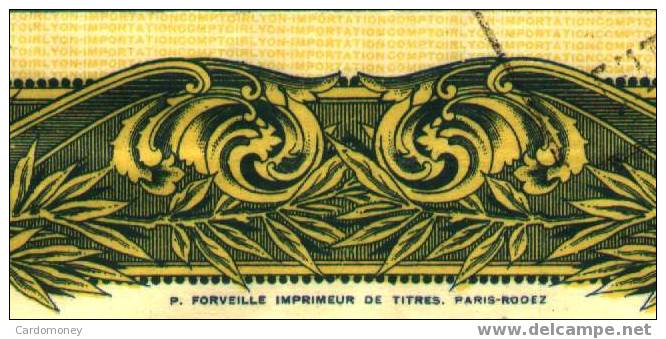 COMPTOIR LYON IMPORTATION 1927 (art. N° 126 ) - J - L